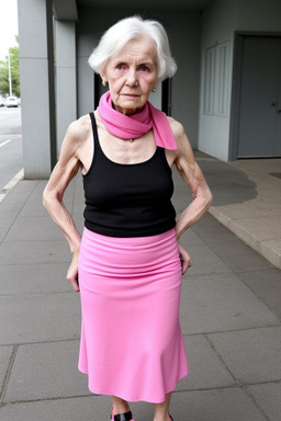 Danish elderly female with  black hair