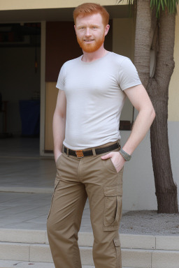 Albanian adult male with  ginger hair