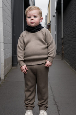 Icelandic infant boy with  black hair