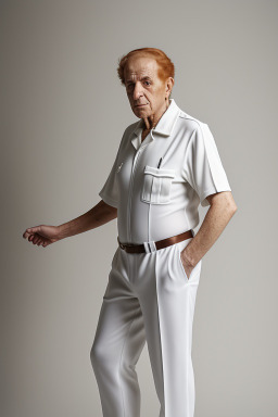 Israeli elderly male with  ginger hair