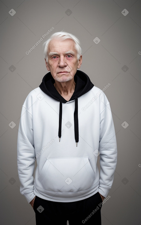 Estonian elderly male with  white hair