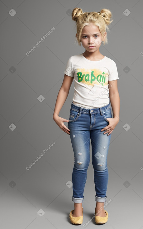 Brazilian child boy with  blonde hair