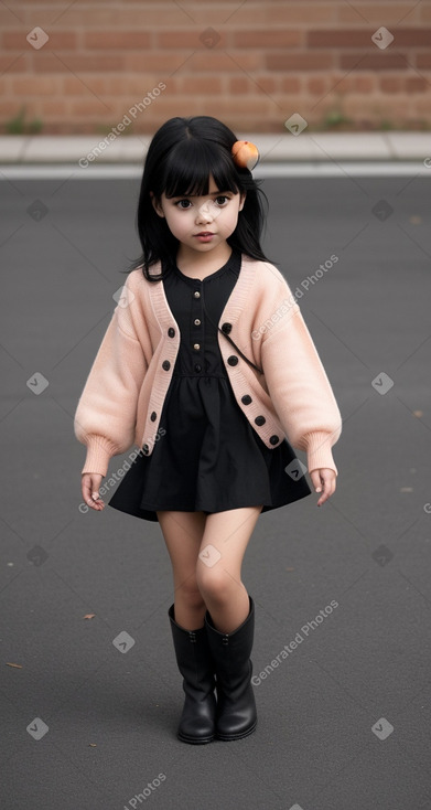 Child girl with  black hair