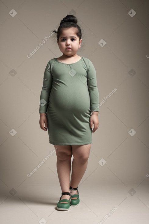 Jordanian infant girl with  gray hair