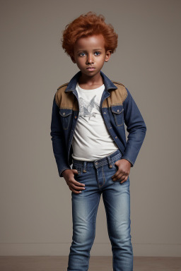 Somali child boy with  ginger hair