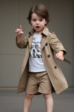 French infant boy with  brown hair