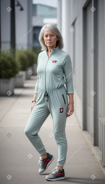 Norwegian 45 years female with  gray hair