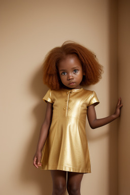 African infant girl with  ginger hair