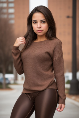 Hispanic adult female with  brown hair