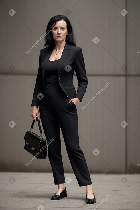 Czech 45 years female with  black hair