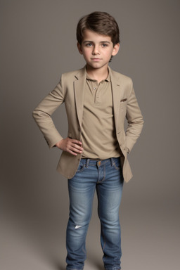 Cuban child boy with  brown hair