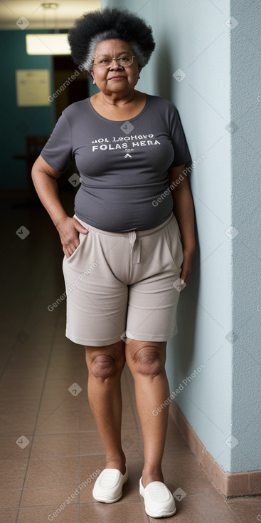 Panamanian elderly female with  gray hair