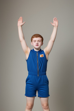 Azerbaijani teenager boy with  ginger hair