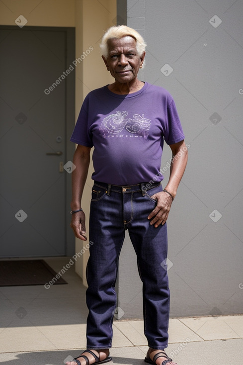 Elderly male with  blonde hair