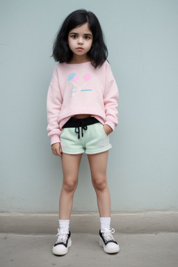 Brazilian child girl with  black hair