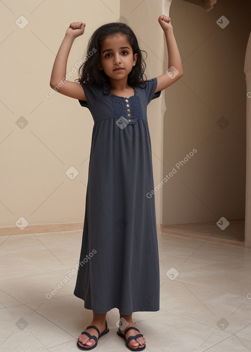 Moroccan child female with  gray hair