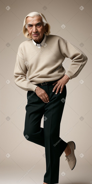 Emirati elderly male with  blonde hair