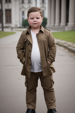 Austrian child boy with  brown hair