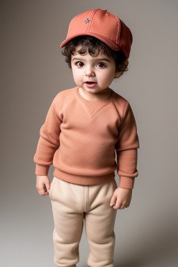 Turkish infant boy with  brown hair