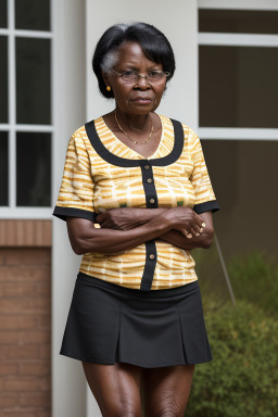 Zimbabwean elderly female with  black hair