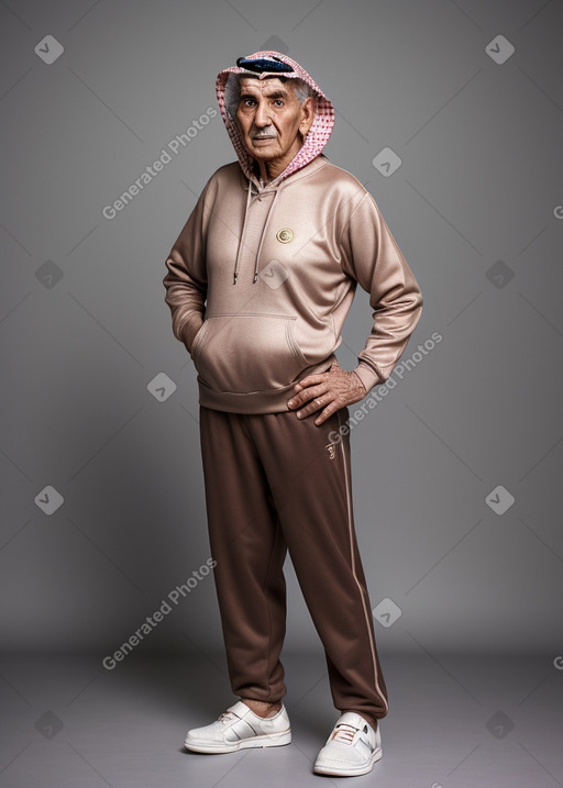 Qatari elderly male with  brown hair