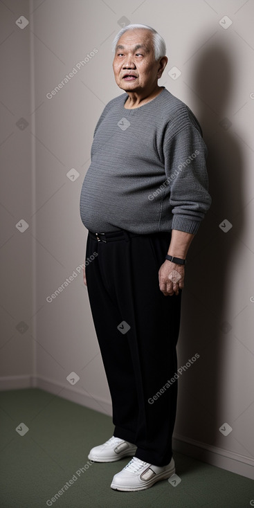 Malaysian elderly male with  black hair