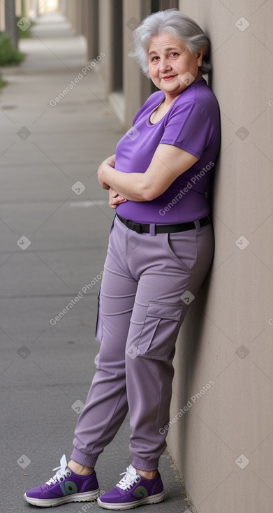 Hungarian elderly female with  gray hair