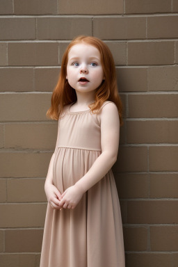 Czech infant girl with  ginger hair