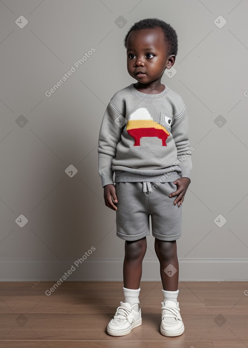 Ugandan infant boy with  gray hair