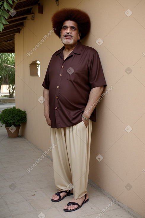 Pakistani elderly male with  ginger hair