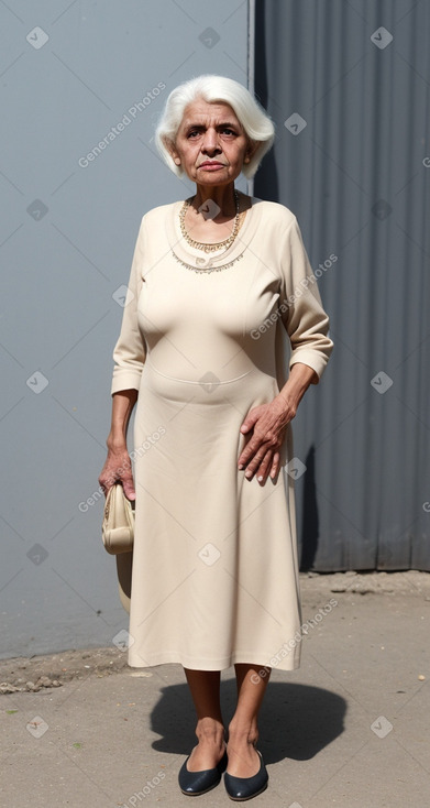 Yemeni elderly female with  white hair