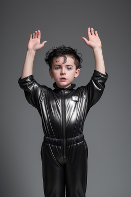 Icelandic child boy with  black hair