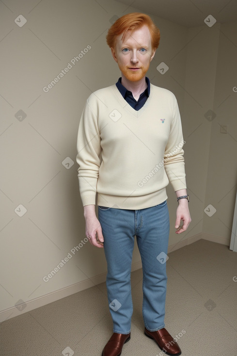 45 years male with  ginger hair