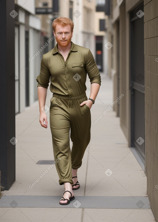 Adult male with  ginger hair