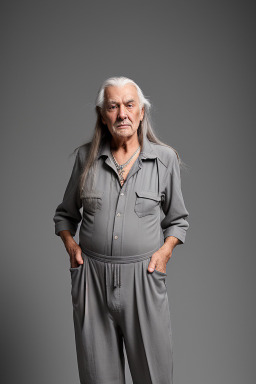 New zealand elderly male with  gray hair