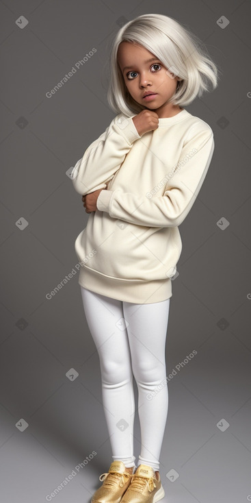 Somali infant girl with  white hair