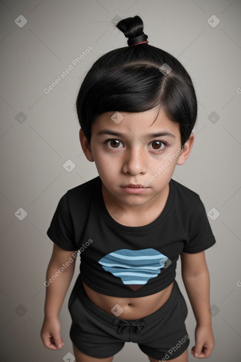 Argentine child boy with  black hair