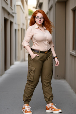 Tunisian young adult female with  ginger hair