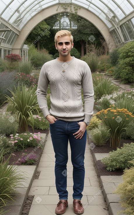 Armenian adult male with  blonde hair