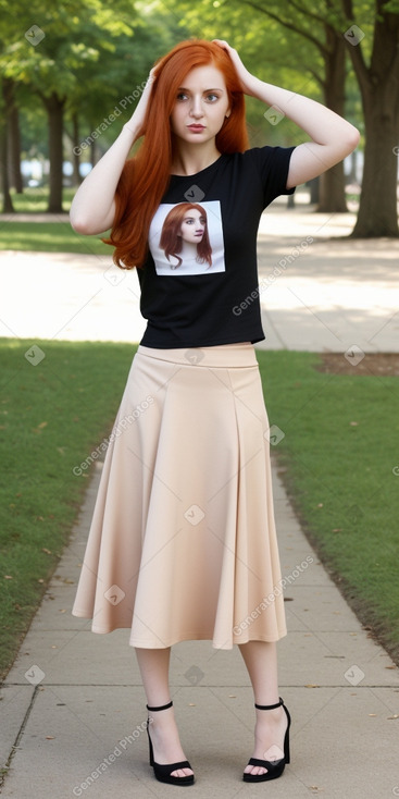 Georgian adult female with  ginger hair