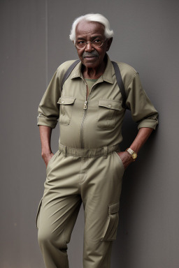 Sudanese elderly male with  gray hair