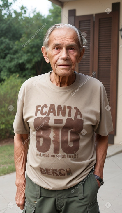 African elderly male with  brown hair