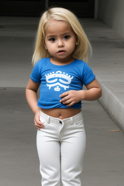 Guatemalan infant girl with  blonde hair