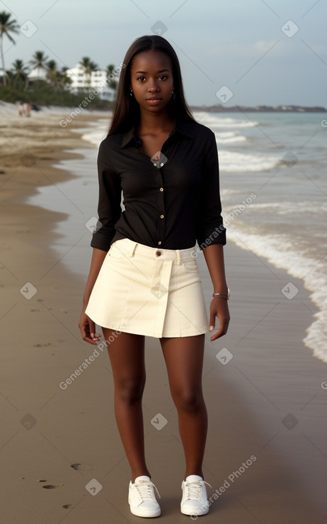 Young adult female with  brown hair