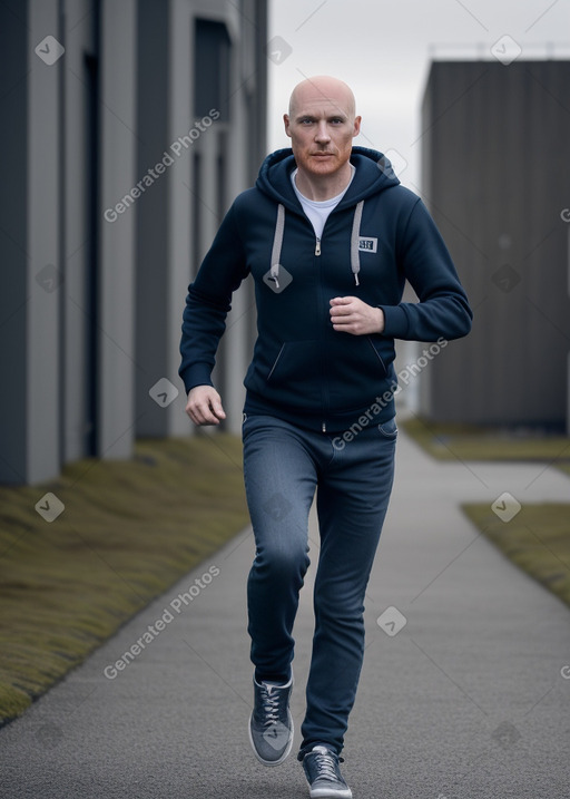 Icelandic 45 years male with  ginger hair