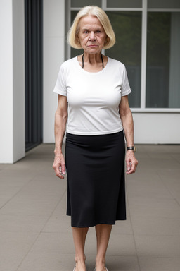 Belgian elderly female with  blonde hair