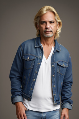 Brazilian middle-aged male with  blonde hair