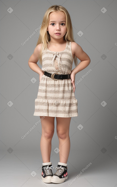 Tunisian infant girl with  blonde hair