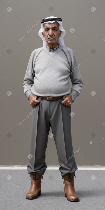 Emirati elderly male with  gray hair