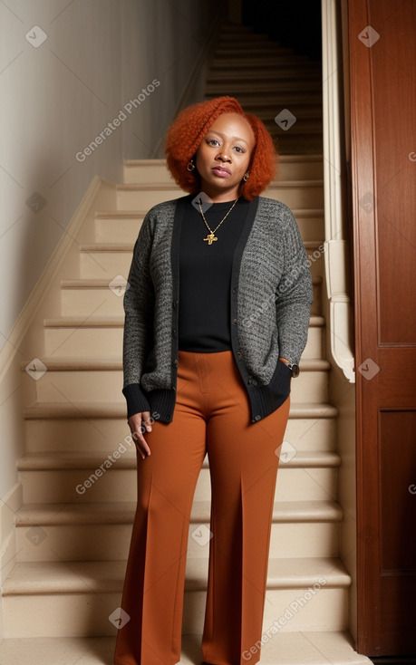 Nigerian 45 years non-binary with  ginger hair